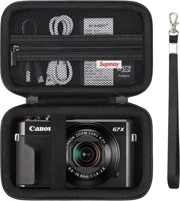 Hart Reiseetui für Canon Powershot G7 X Mark II / G7 X Mark III Digitalkamera,