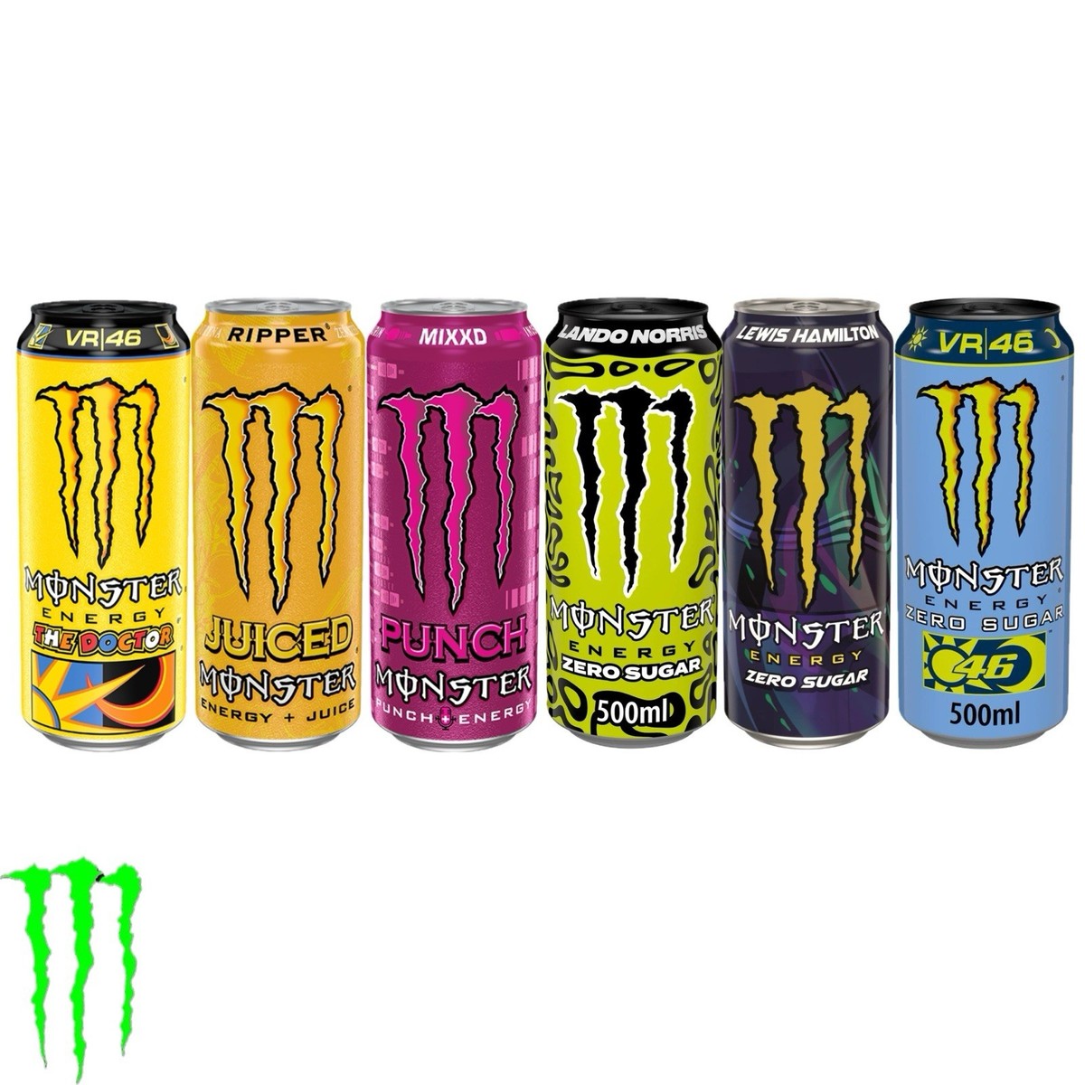 Monster Energy 6 Drinks (The Doctor, Ripper, MIXXD, Lando