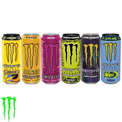 Monster Energy 6 Drinks (The Doctor, Ripper, MIXXD, Lando, Hamilton, Rossi)