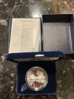 1996-P Proof American Silver Eagle 1 oz .999 Silver OGP Box COA Philadelphia
