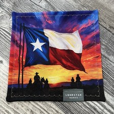 Texas Flag Sunrise Microfiber EDC Hank Everyday Carry Lens Cleaning Cloth