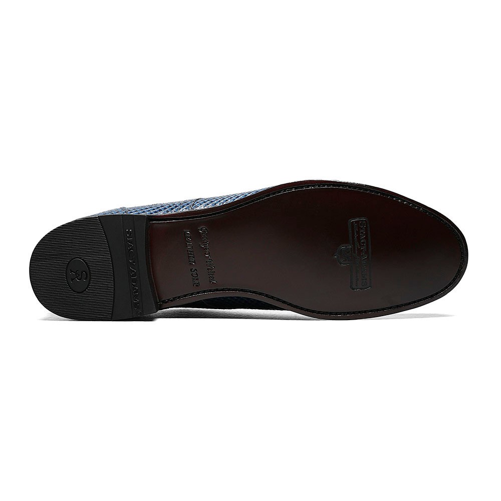 Stacy Adams Shoes Madison Anaconda Plain Toe Oxford Blue Size 10 — photo 2