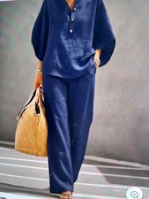 Cotton XL Batwing Sleeve Shirt and Trousers S...