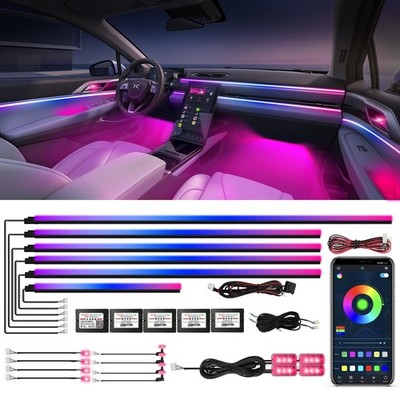 Dreamcolor Acrylic Interior Car Lights, WEBUPAR Car Accessories 18 in 1 Car L...