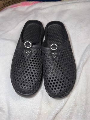 Fox Valley Traders Clogs Womens 8Gray Slip On Sandals Lightweight Cool Comfort