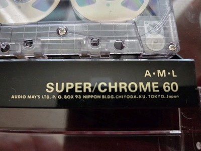 AML SUPER CHROME 60 reel to reel  audio cassette blank tape Made in Japan