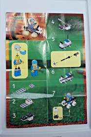 LEGO Space - Mars (7301/7309) -Rover.  Bricks, Minifig, Manual, no box. Free S/H