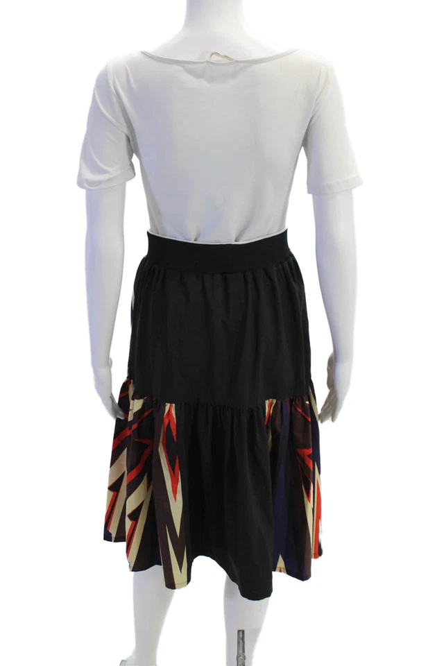 Clover Canyon Womens Printed Elastic Waist A-Line Skirt Multicolor Size M - Image 3 of 4