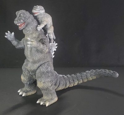 Y-MSF Son of Godzilla 1967 & Newborn Minilla figure set subtle