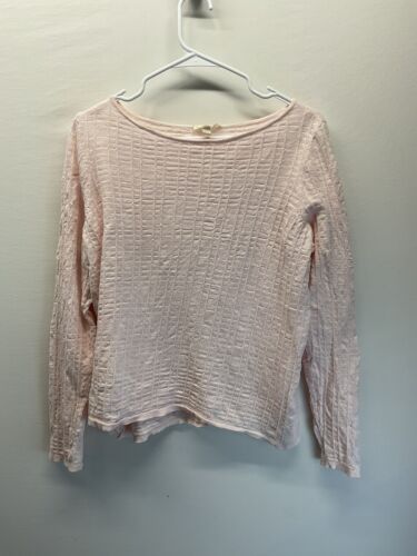 Eileen Fisher linen blend Sweater Blouse Medium P… - image 1
