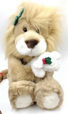 16" VINTAGE 1994 COMMONWEALTH LION AND THE LAMB STUFFED ANIMAL PLUSH CHRISTMAS