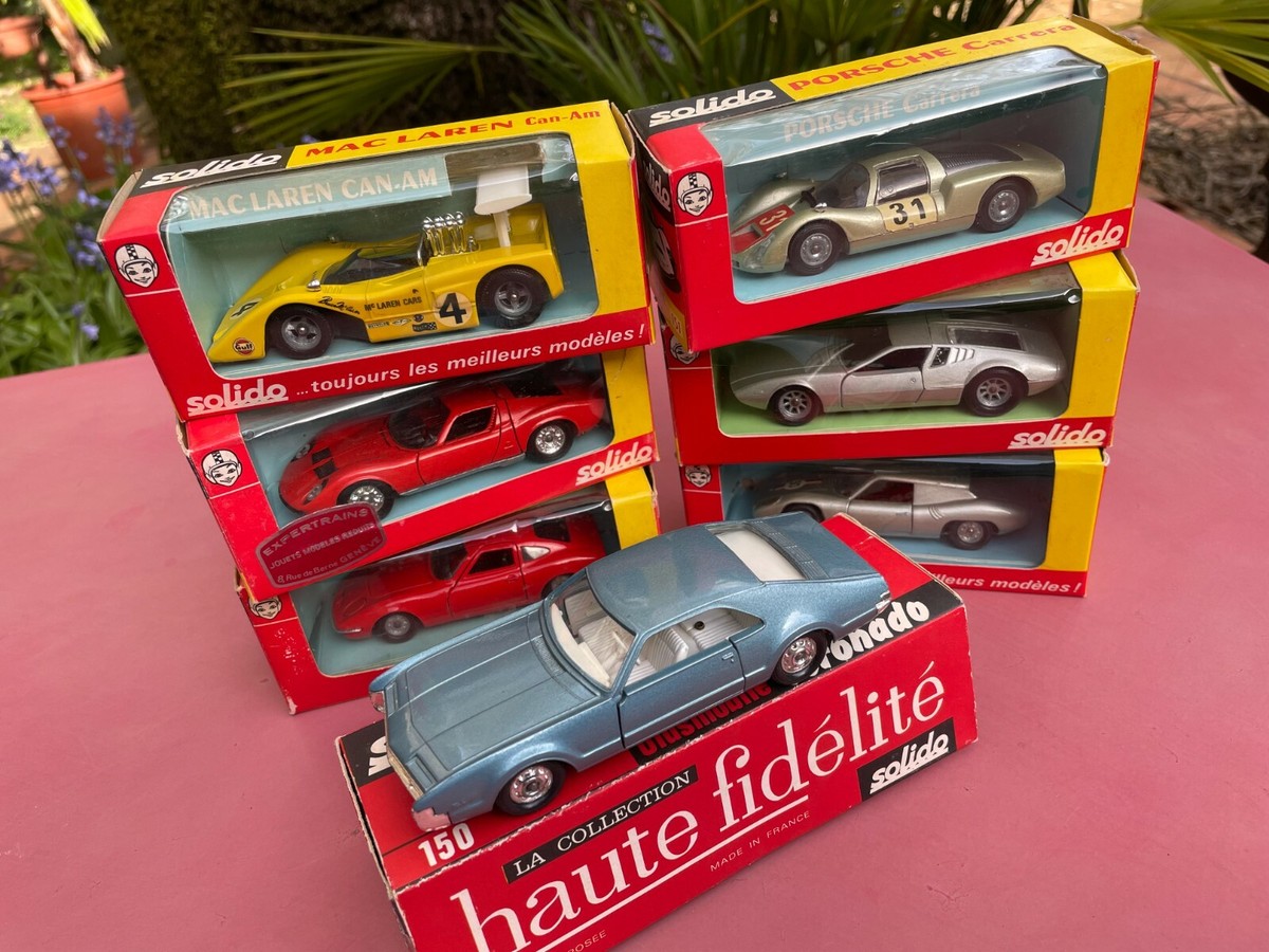Miniature Joal Porsche Carrera 6 échelle 1:43 – Jaune Métallisé (boîte Abîmée)