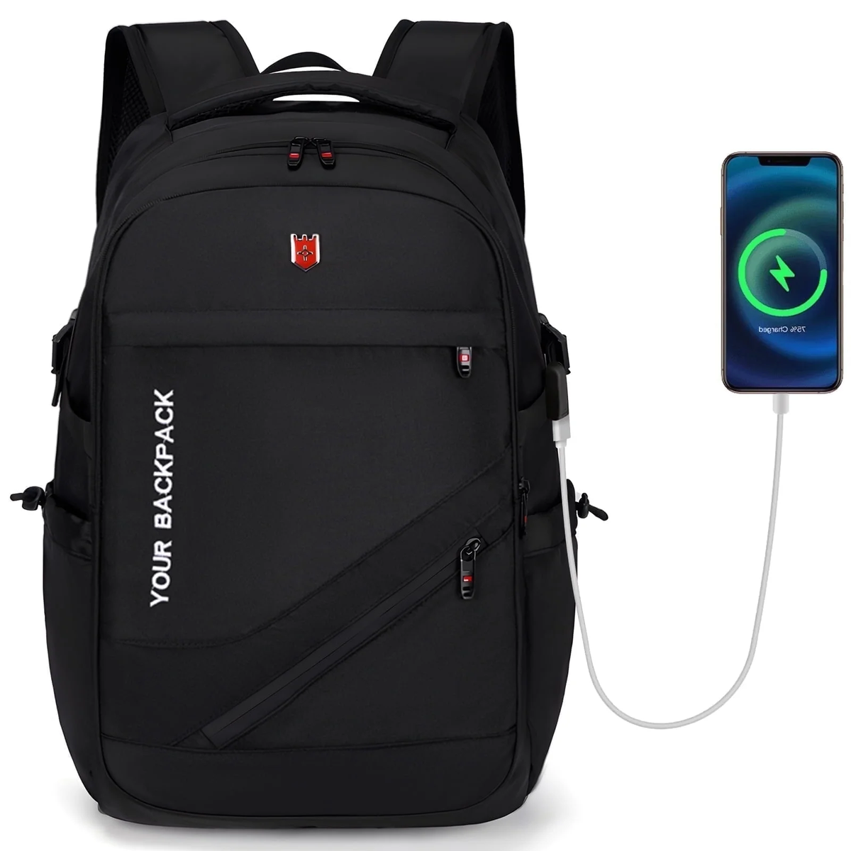 Anti-Theft Waterproof Laptop Backpack For Men & Women - Fits 15.6 Inch, USB Charging Port, Travel & College - View #2
