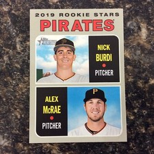 2019 Topps Heritage - Rookie Stars Nick Burdi, Alex McRae #141 (RC)