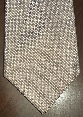 Calvin Klein Tan 100% Silk Men s Neck Tie Made In China
