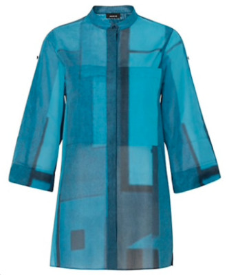 Akris Window-Print Button-Front Tunic SZ 38 = US 6 - NWOT RT 1,290.00 + Tx