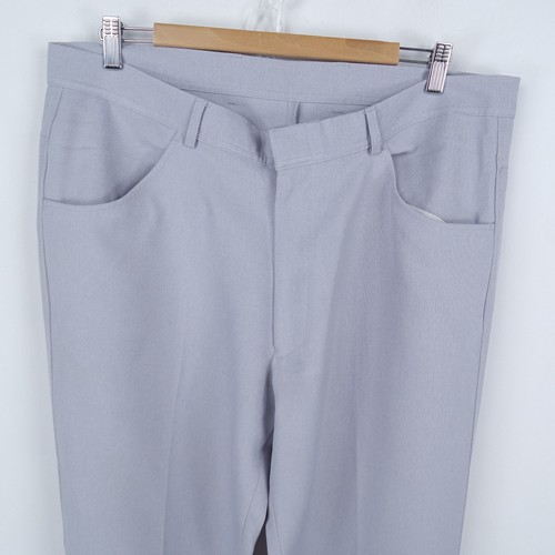 Mens Trousers 37 Waist 30 Leg FARAH Dress Suit Office Grey Pants Slacks - Picture 4 of 15