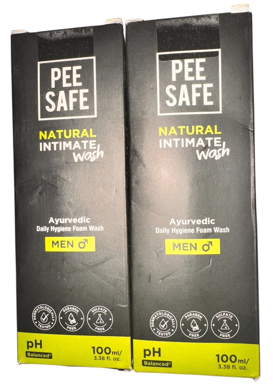 Pee Safe Natural Intimate Wash For Men 100% Ayurvedic Daily Hygiene Wash x 2