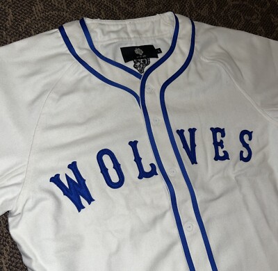 Men's Darc Sport Wolves Bodybuilding Club Baseball Jersey Size