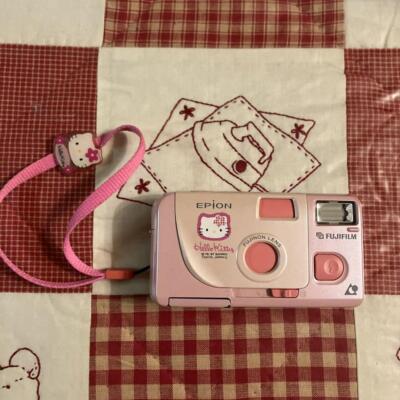 Fujifilm Epion Hello Kitty Film Camera Pink Rare With strap | eBay