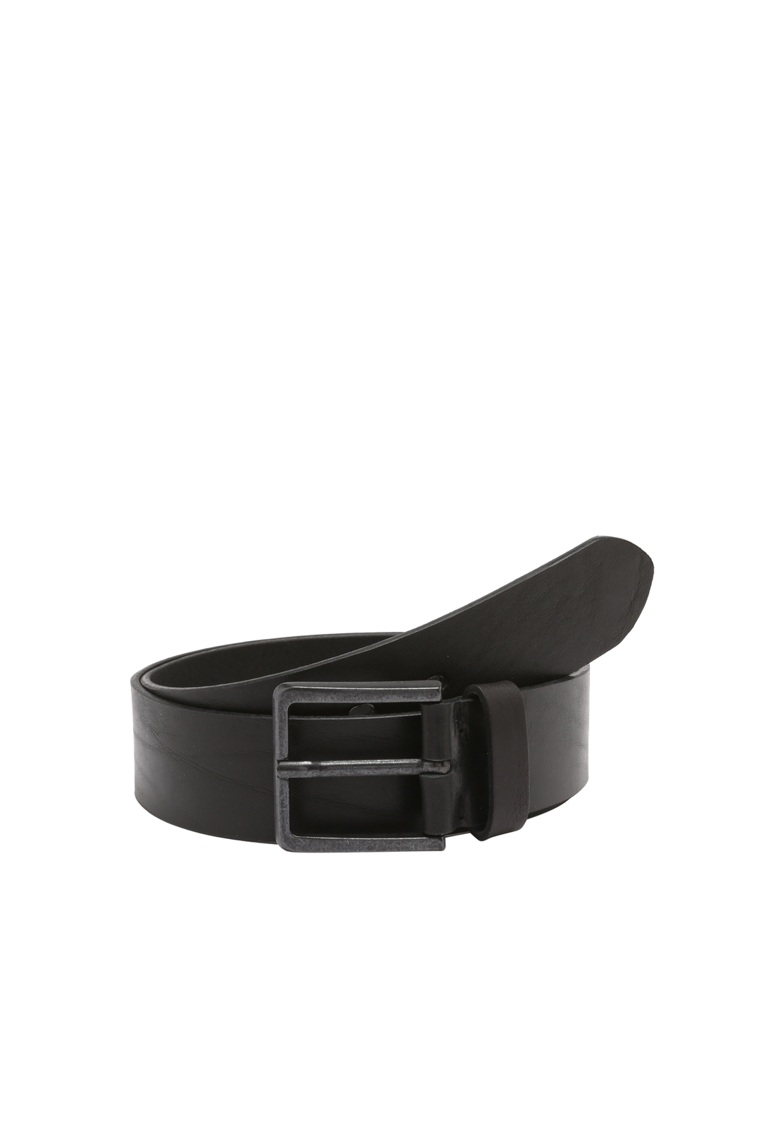 LLOYD Hombre Cuero de Búfalo Cinturón en Negro Con Kantenfinish 119.05 4cm Ancho