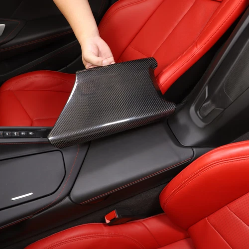 Real Dry Carbon Fiber Full Interior Dash Trim Cover Set Fits Corvette C8 2020-25 - Picture 93 of 113