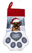 Christmas Stocking - Fawn Puggle