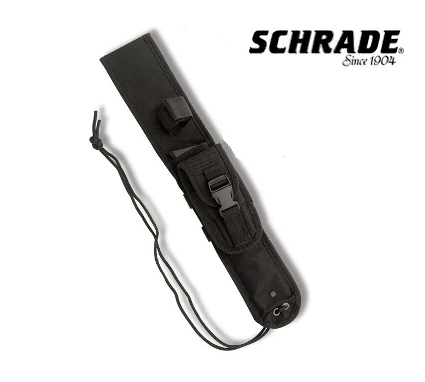 Schrade 刀皮带鞘固定刀片极端生存黑色弹道尼龙 — 第 3/3 张图片