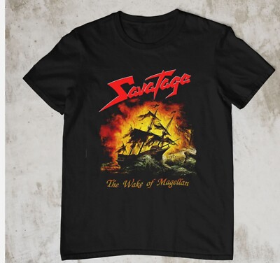 rARE Savatage The Wake of Magellan Album  Men Black All Sizes T-shirt