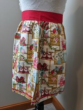 Vintage 1960s/1970s Fruit Inspired Half Apron. Front Pocket