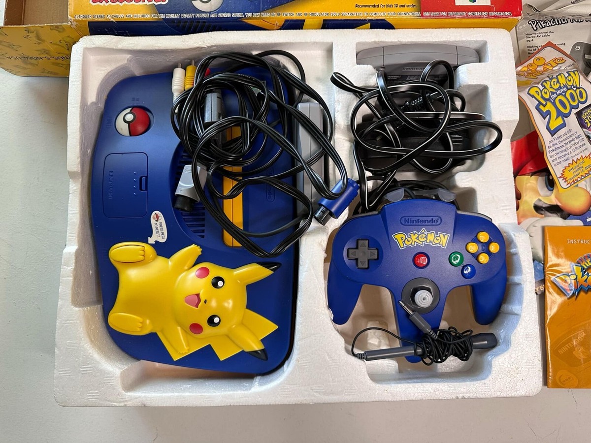 Pikachu Nintendo 64 Console Set Toys R Us Edition With