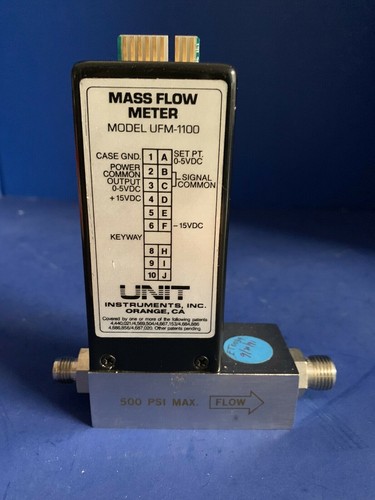 Unit UFM-1100 Mass Flow Meter, AR, 20 SCCM, Used