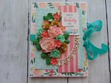 HandmadeEnvelope Mini Scrapbook Photo Album ocbrandy gift keepsake floral