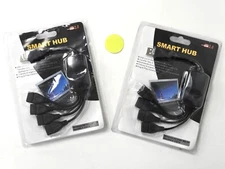 SMART HUB USB 2.0 HI-SPEED 4 PORT MINI HUB 98/2000/ME/XP LOT OF 2