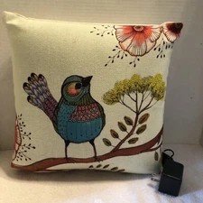 Massaging Vibration Back Relief Electric Pillow 12 X 12 Bird Self Care Pre Owned