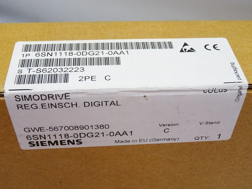 Module Simodrive 611 Numérique Siemens – Référence 6SN1118-0DK21-0AA2 – Neuf Scellé D'origine