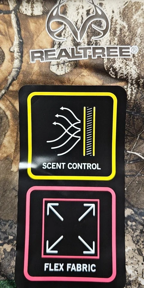 Realtree Shirt Long Sleeve Scent Control Women's Camo Performance Flex Size Med. - Image 3 of 4