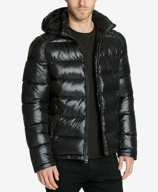 mens black bubble jackets