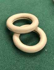 2 white rubber Toy TIRES for HUBLEY MOTORCYCLE   1-3/4" od