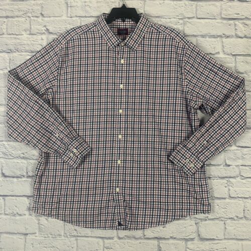UNTUCKit Button Up Shirt Mens XXXL 3XL Long Sleeve Multicolor Checked Cotton - Picture 1 of 10