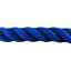 thumbnail 23  - 24mm Blue Softline Barrier Rope Wormed In Black C/W Cup End Fittings
