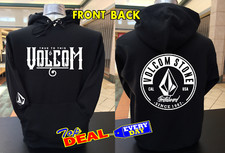 Volcom Hoodie Black Front and Back