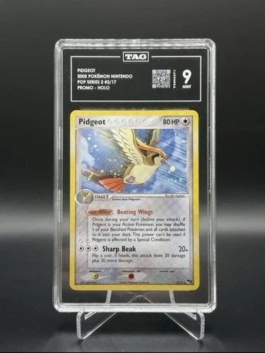 Pokemon 2006 Pidgeot Holo Pop Series 2 #2/17 TAG 9