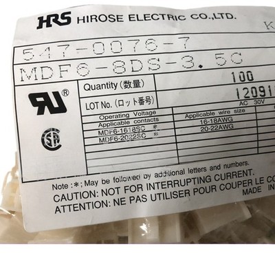 100PC NEW FIT FOR Connector MDF6-8DS-3.5C 8P 3.5mm Connector shell 3.5mm 2x4P