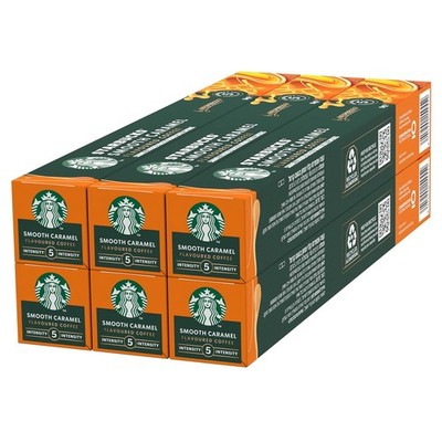 STARBUCKS Smooth Caramel für NESPRESSO Kaffeekapseln (6 x 10 Kapseln)