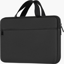 Laptop Bag 15.6 Inch, Durable Briefcase Handbag Protective Black