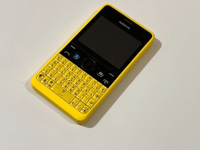 Nokia Asha 210 Yellow color - Vintage cell phones