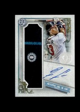 Ronald Acuna 2020 Topps Gypsy Queen Stance Sock Patch Auto #2/10 Braves NM