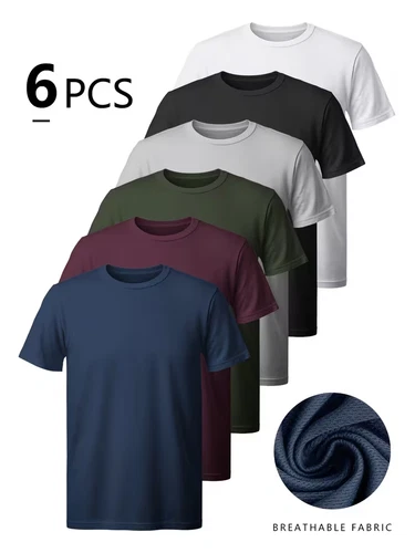 6 Camisetas deportivas para hombres a la moda y elegantes. - product listing photo
