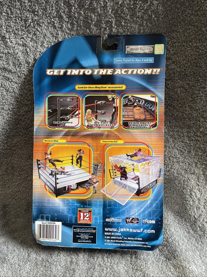 Juego de 5 cinturones Jakks Pacific WWF Sunday Night Heat Ring Gear 2001 nuevo sellado Foto 3 de 4